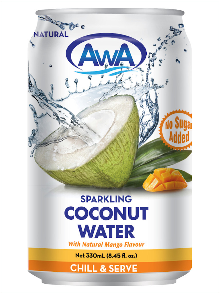 AwA Mango Sparkling Coconut Water