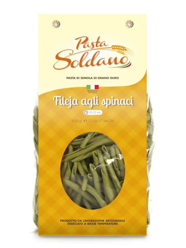 Pasta Soldano Fileja with Spinach