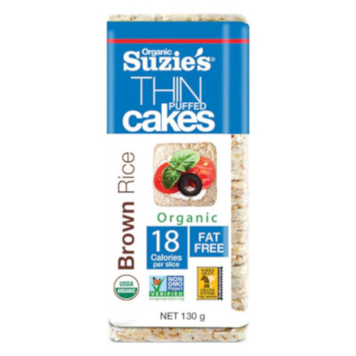 Suzie's Organic Brown Rice Thin Cakes - 136g
