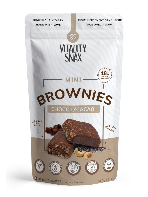 Vitality Snax Choco Cacao Brownies - 150g