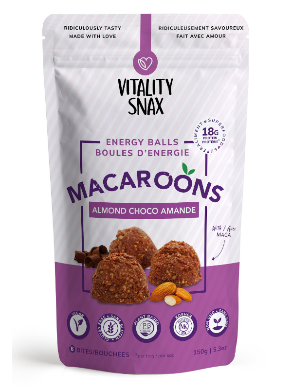 Vitality Snax Almond Choco Macaroons - 150g